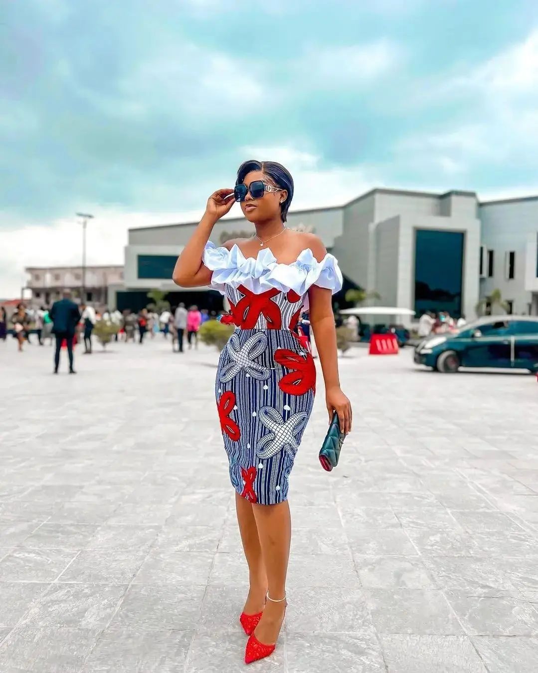 Ankara mini gown clearance styles